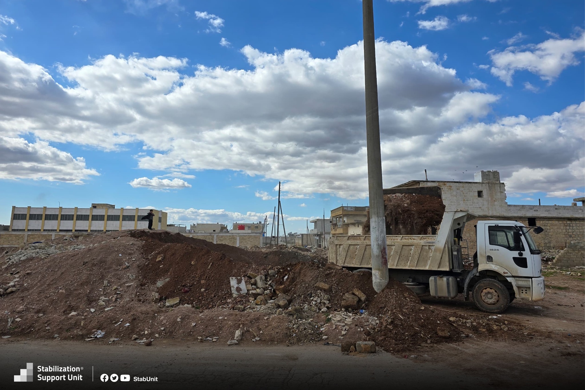 Debris removal in Tal Rifaat